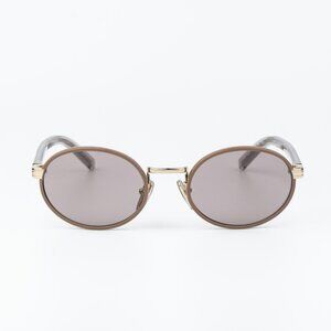 Prada Men Sunglasses Pecan Purple Brown Oval PRB56S 24E20I NEW AUTHENTIC